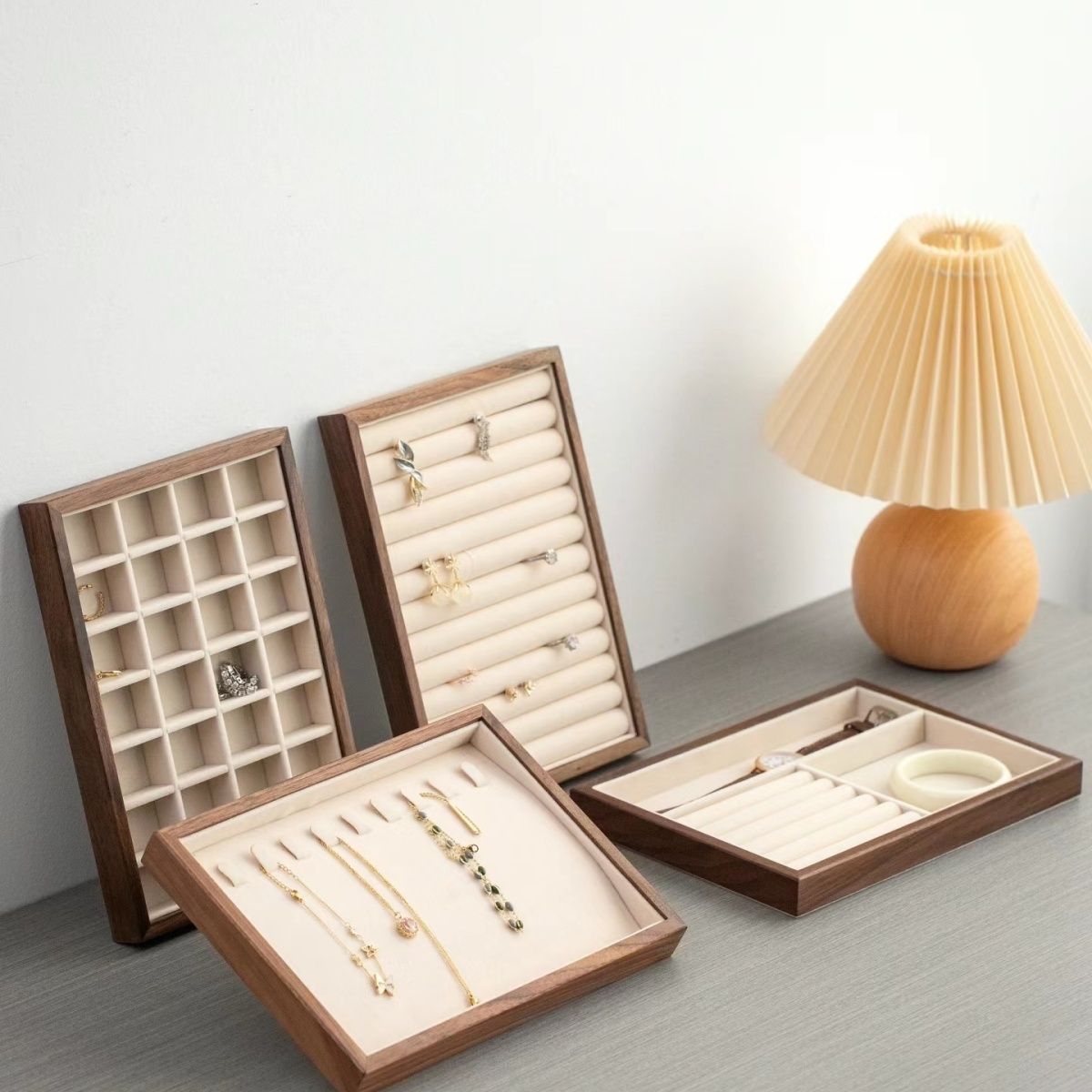 ins风 首饰托盘 戒指展示 收纳 大容量 戒指盘 耳环盘 项链展示盘