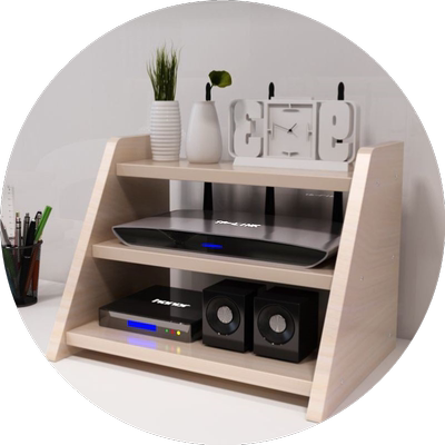 包邮家用电视柜机顶盒置物架子路由器wifi收纳盒储物架落地式搁板