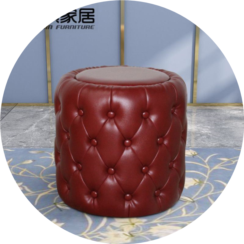 欧式皮制矮凳新古典沙发凳换鞋凳方凳梳妆凳坐墩搁脚凳脚踏全