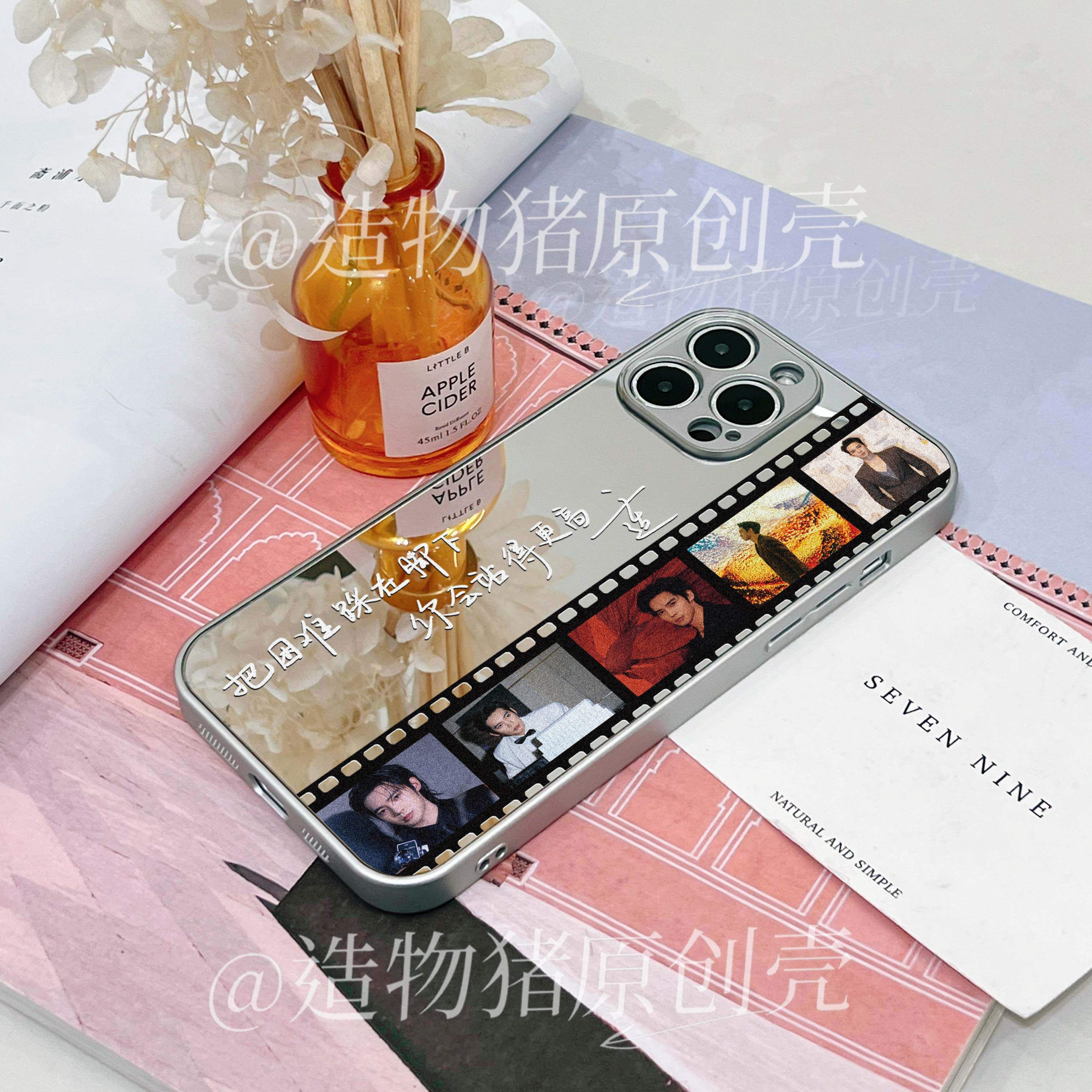 于适语录同款镜面适用于华为荣耀OPPOVIVO苹果小米红米手机壳