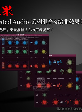 Wasted Audio WSTD DL3Y\FL3NGR\M3NGLR 延迟相位镶边失真效果器