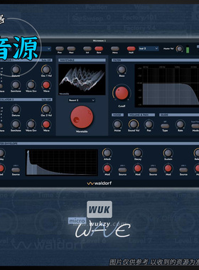 Waldorf Microwave 1 Plugin v1.2.1 硬件合成器像素级复刻音源