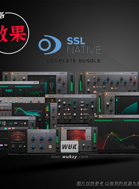 Solid State Logic 8个SSL效果器插件合集丨Bus Compressor\Strip