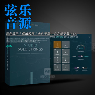 Cinematic Studio Solo Strings CSSS 电影工作室弦乐独奏音源
