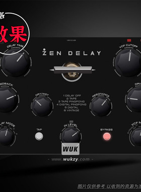 效果 Erica Synths Zen Delay Virtual（立体声多模式延迟）