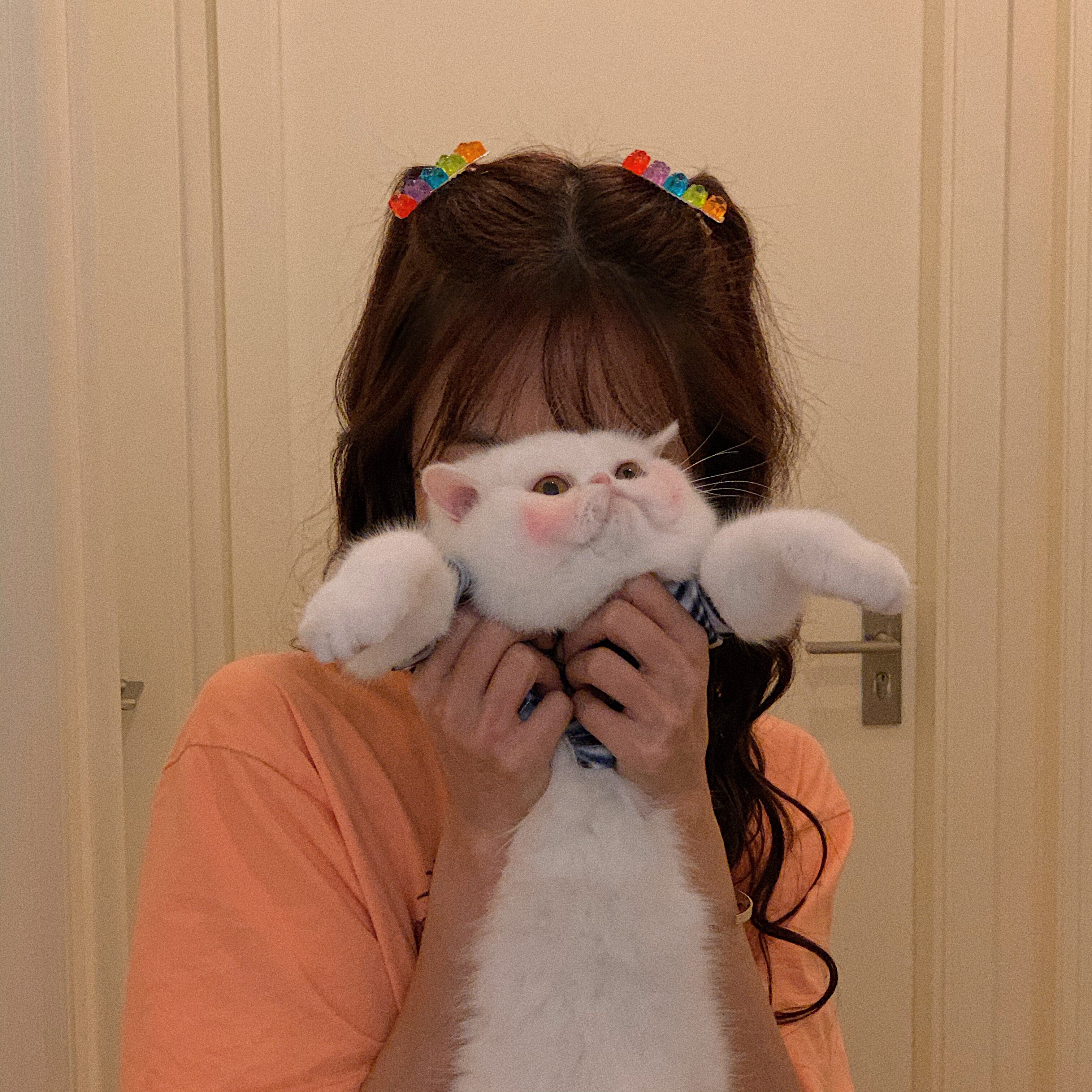 ONE GREEN 少女新彩色小熊软糖拼接发夹 卡通糖果熊土酷蹦迪发卡