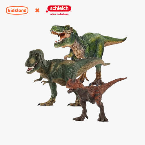 schleich思乐恐龙动物真模型男孩玩具摆件雷克斯暴龙霸王龙腕龙