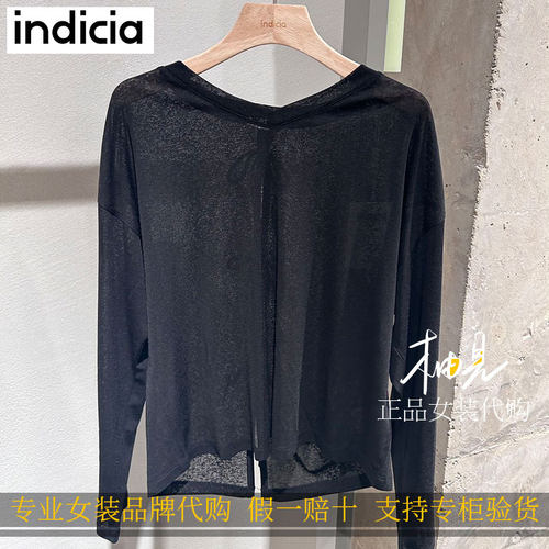 标记 indicia2026新款专柜国内正品代购微透罩衣F2B6TX157F-389