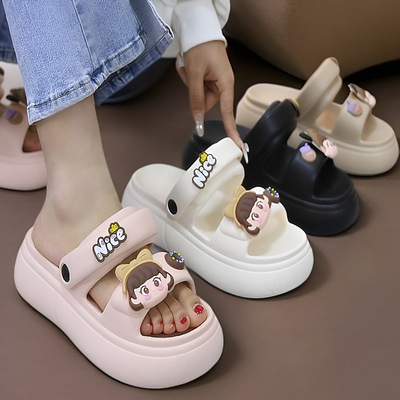 2025新夏季厚底两穿凉拖鞋