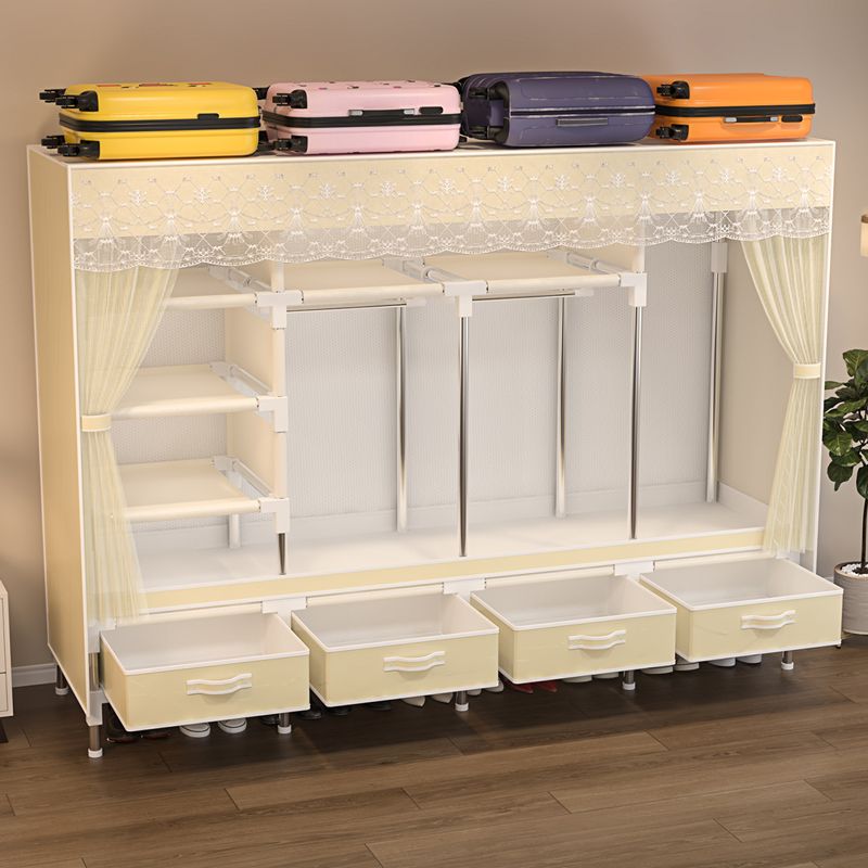 简易衣柜带抽屉家用卧室