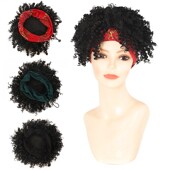 cap African 非洲儿童成人丝巾假发帽配饰 scarf wig curly hair