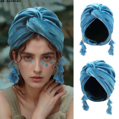 交叉套头帽女Headcap