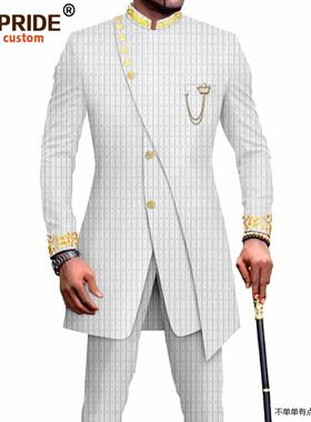 定制 非洲风情男士修身两件套african clothes  for men 2316017