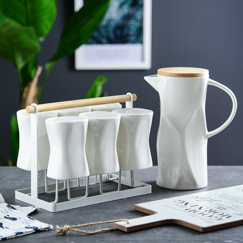Northern Europe Simplicity ceramics pot  Water cup suit glass suit a living room household modern teacup tea set Cup holderin the Tableware , Cup/Cups/Kettle , Shuiju suit  category - from Buy2taobao.com to provide professional Taobao agent buy service