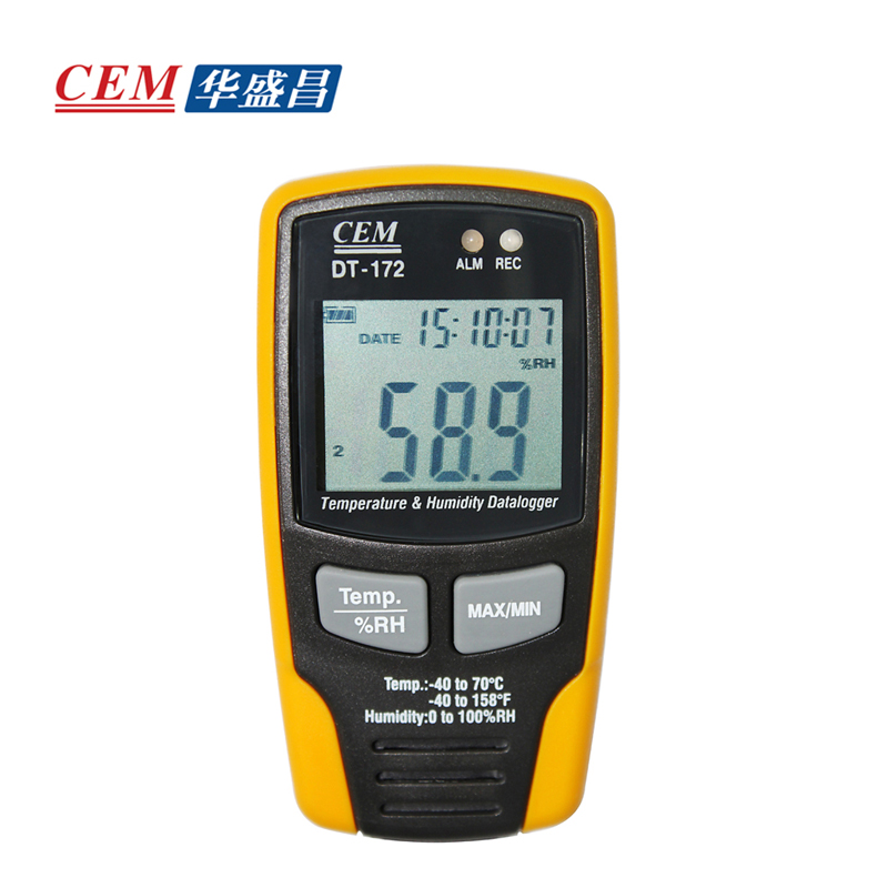 CEM华盛昌高精度温湿度记录仪DT-172科存储32700个读数带USB包邮