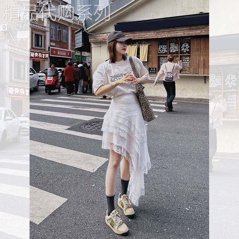 白色高腰半身裙女2026新款夏高级设计感小众小个子不规则蛋糕裙子