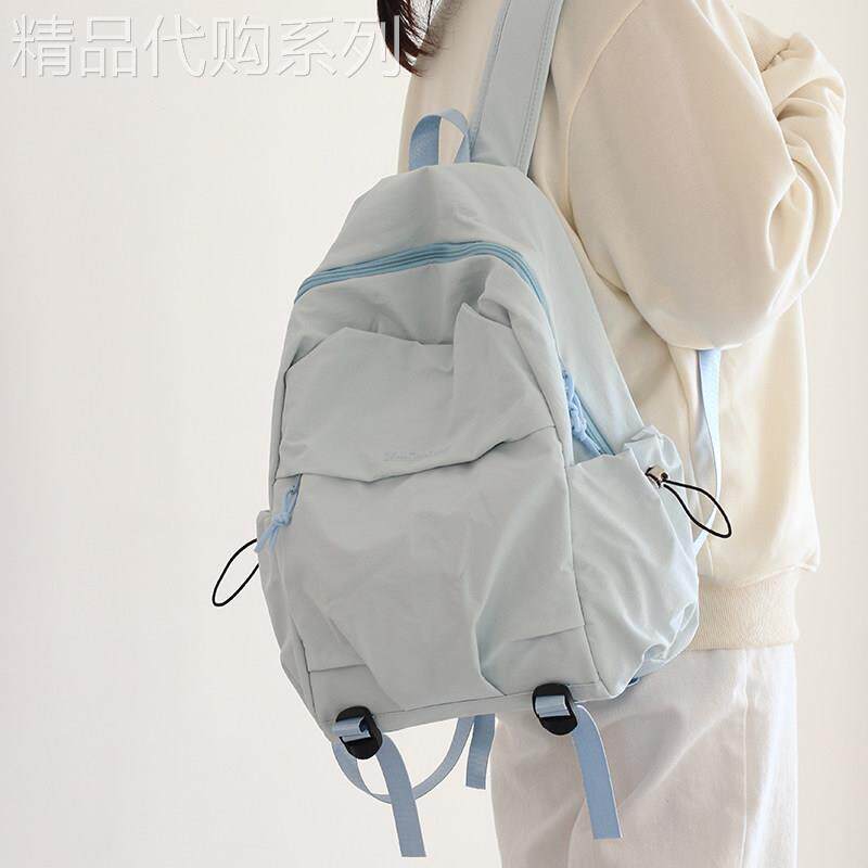 香港I.TMUCSK日系简约原宿初高中学生双肩包女书包小学生休闲揹包