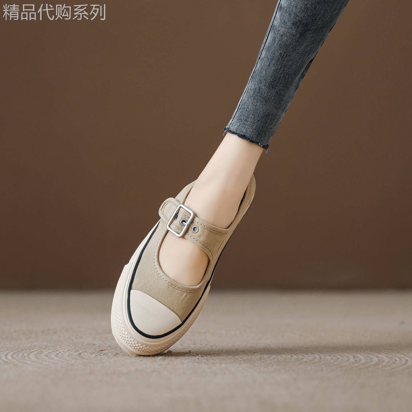 西班牙小众品牌ONGYSL厚底夏季透气薄款休闲夏季魔术贴时尚板鞋女