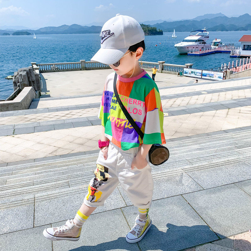 男童夏装男2020新款童装宝宝夏天套装洋气小童韩版帅气儿童夏季潮