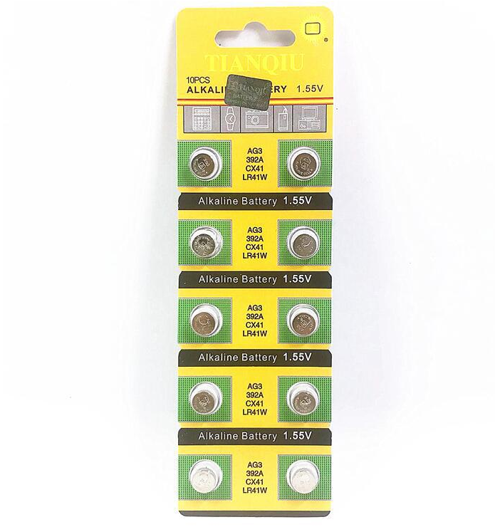 天球正品电池AG3 L736纽扣电池ag3 LR41 392A玩具电子表称遥控