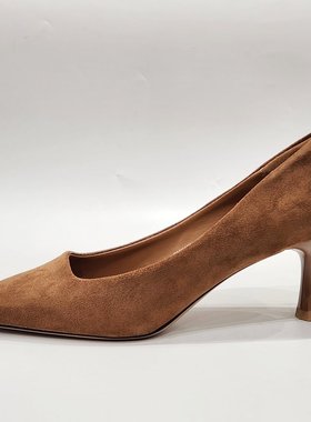 52198清版时尚高跟鞋2025新款女鞋子浅口通勤上班单鞋高跟鞋