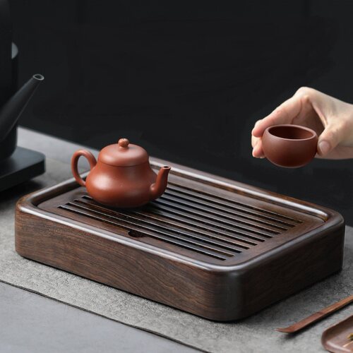 茶盘家用托盘2026新款功夫茶具整套装竹实木沥水储水干泡小型茶台