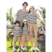 男孩和女孩家庭服装 采购产品亲子服装 2025夏季 儿童Polo衫 儿童服装