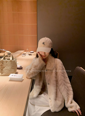 Mengling梦玲 雪融千金 环保皮草老钱千金质感毛绒高级感外套