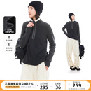 云上生活 半拉链热暖空气绒卫衣2025冬遮肉显瘦保暖上衣 星河