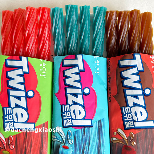 YEM可乐蓝莓味夹心螺旋长条软糖