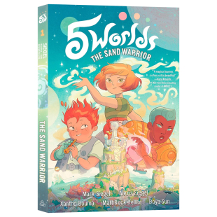 Warrior The 五个世界1沙之勇士 英文原版 版 Book 青少年插图小说全彩漫画英语书籍中小学课外英语读物平装 Worlds 漫画 Sand