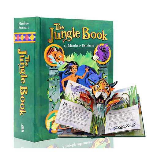 奇幻森林立体书 英文原版绘本 The Jungle Book A Pop-Up Adventure 丛林故事 森林王子 六一节送礼给男孩 迪士尼经典童话故事