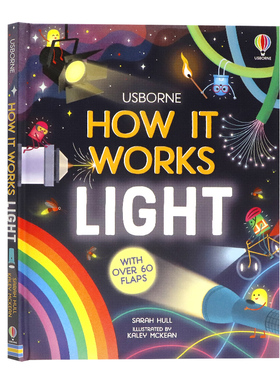 尤斯伯恩光的工作原理Usborne How it works light with over 60 flaps 英文原版 少儿趣味科普百科图画纸板书超60个翻翻页