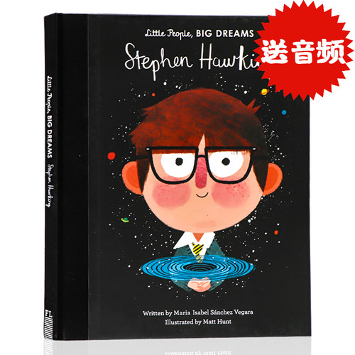 小人物大梦想系列史蒂芬霍金 英文原版绘本Little People Big Dreams Stephen Hawking小男孩大梦想儿童英语启蒙励志读物名人传记