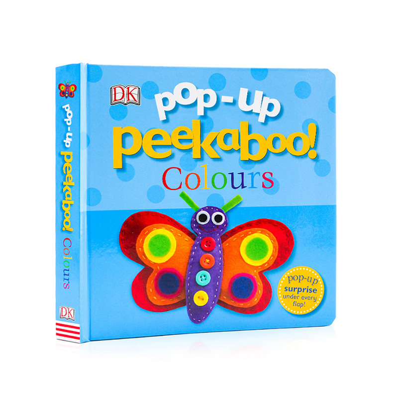 colours 躲猫猫立体纸板书 幼儿园学前颜色认知早教图画书