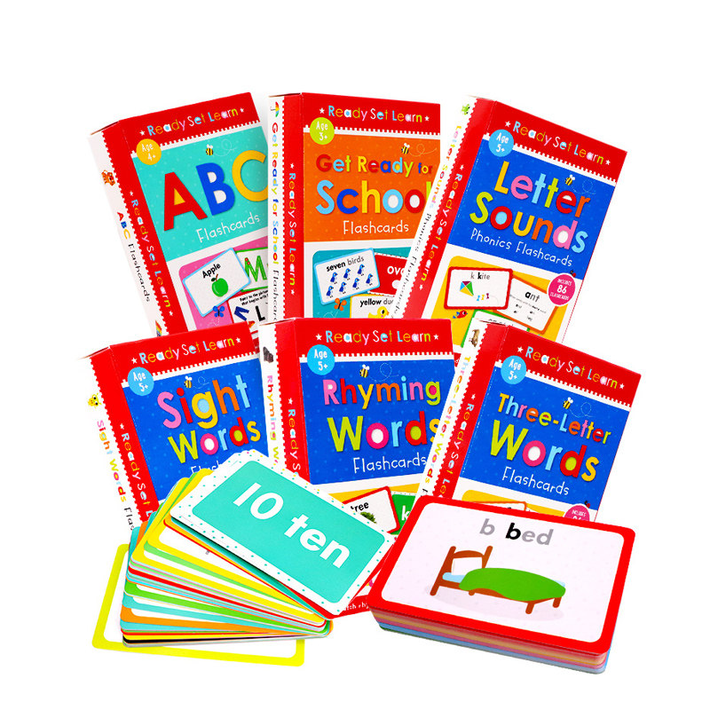 进口英文原版正版 Flash Cards 配套字卡 ready set learn Sight Words 常用词ABC字母发音启蒙高效英语闪卡高频词卡片 早教童书,书籍/杂志/报纸,原版其它,淘宝优惠券,粉丝福利购,淘宝优惠卷