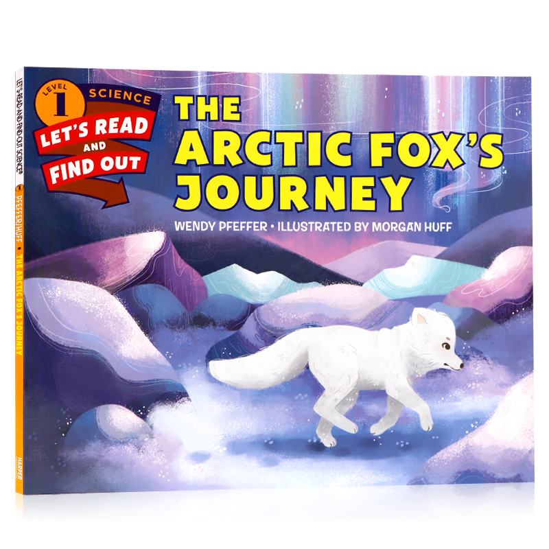 英文原版绘本阅读并发现1阶段  The Arctic Fox’s Journey 北极熊之旅 儿童动物科学启蒙绘本 亲子睡前图画故事书 课外阅读书籍