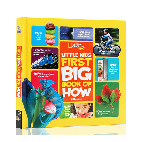进口英文版原版正版 Little Kids First Big Book of How 精装大开本 National Geographic 美国国家地理 儿童百科书英语分级读物
