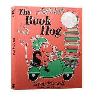 绘本葛瑞格·皮佐里 The Book 绘本 书猪 讲述喜欢囤积书籍 Hog 爱书猪宝宝 进口书籍 故事 苏斯奖精装 英文原版