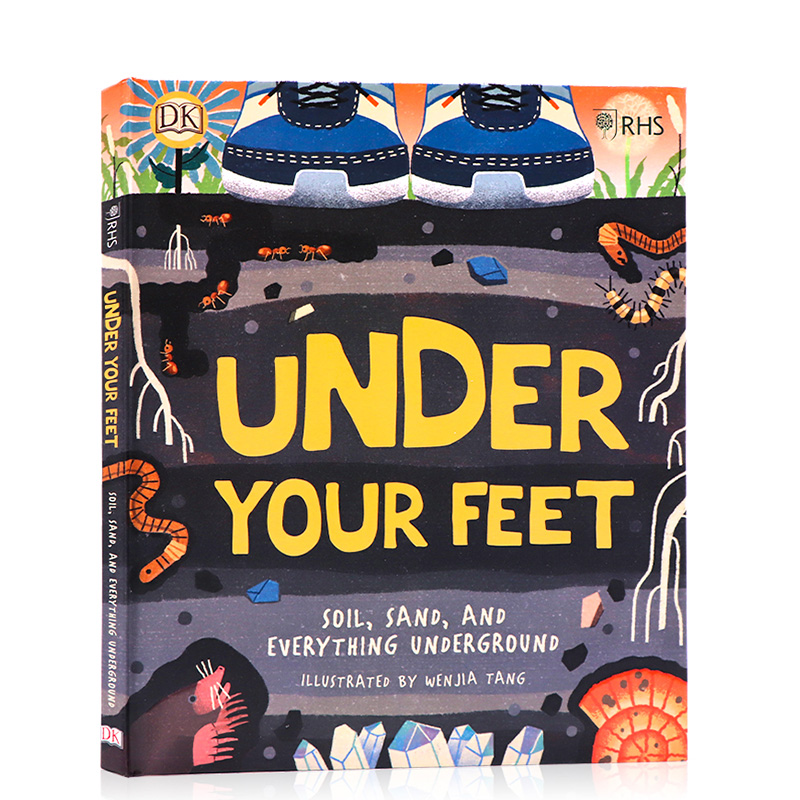 英文原版 DK 你脚下的秘密RHS Under Your Feet 精装系列图书 科学百科科普读物 地下的微生物世界 地质学家 动物研究爱好者