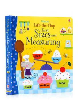 Usborne Lift the Flap Sizes and Measuring 长度概念学量度尺寸翻翻书 英文原版绘本 儿童科学 亲子读物科普认知启蒙书