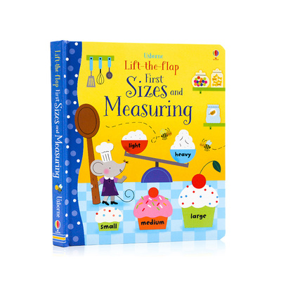 Usborne Lift the Flap Sizes and Measuring 长度概念学量度尺寸翻翻书 英文原版绘本 儿童科学 亲子读物科普认知启蒙书