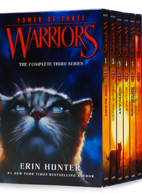 猫武士第三部曲三力量6册 Warriors Power of Three 英文原版 传奇的猫族儿童成长励志章节章节桥梁书艾琳亨特Erin Hunter