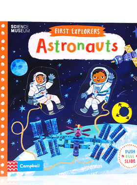 小小探险家系列机关操作书 宇航员 First Explorers Astronauts 英文原版绘本 幼儿童启蒙科普绘本图画书亲子阅读 1-6岁