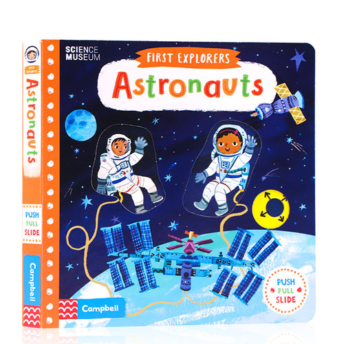 小小探险家系列机关操作书 宇航员 First Explorers Astronauts 英文原版绘本 幼儿童启蒙科普绘本图画书亲子阅读 1-6岁