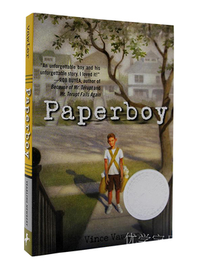 送报男孩 进口英文原版 Paperboy  纽伯瑞银奖 报童的夏天 Vince Vawter 少年小说 儿童文学 进口正版儿童读物 青少年读物畅销书