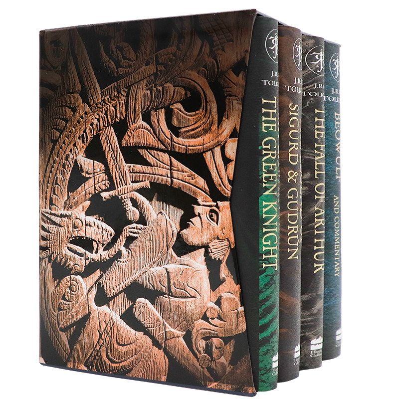 神话与传说4册套装托尔金英文原版 Myths and Legends 高文爵士与绿衣骑士西古尔德与古德露恩的传奇亚瑟王的陨落贝奥武夫