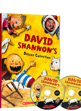 进口英文原版正版 大卫香农作品10册合集附2CD David Shannon'S Deluxe Collection 大卫不可以 凯迪克奖名家绘本 平装 Scholastic