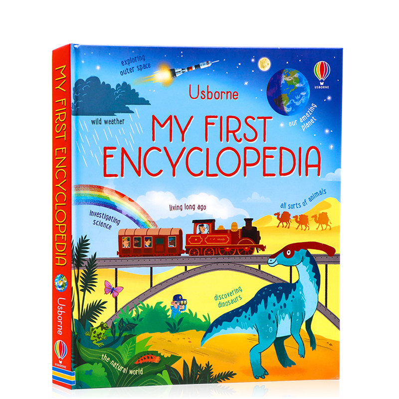 Usborne出品 我的首本百科全书 My first encyclopedia 英文原版儿童启蒙科普百科图画书精装全彩插图 亲子早教英语3-9岁
