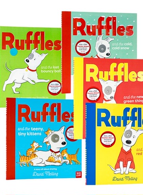 莱弗系列英文原版Ruffles and the Red, Red Coat/ New Green Thing/Teeny Tiny Kittens/Cold Cold Snow/ Lost Bouncy Ball图画书